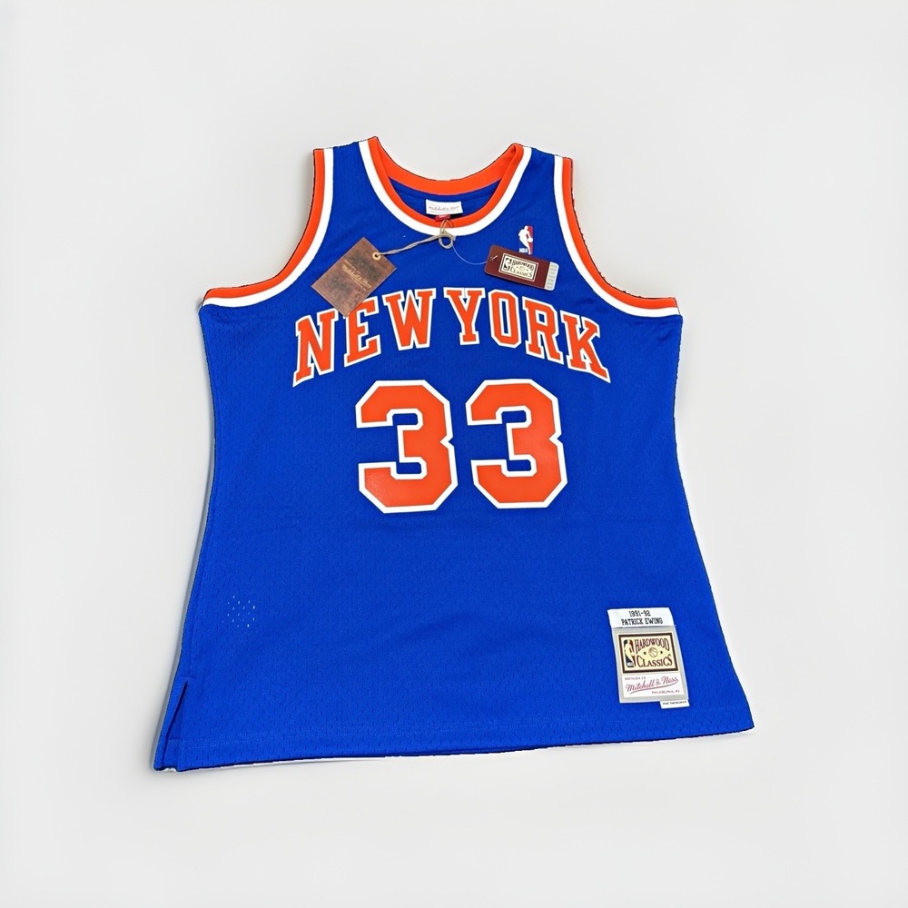 Brand New Mitchell & Ness NBA New York Knicks Patrick Ewing 1991-92 Men's size L